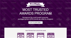 Desktop Screenshot of brandsparkmosttrusted.com