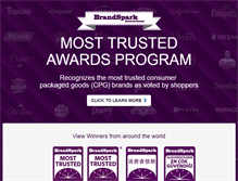 Tablet Screenshot of brandsparkmosttrusted.com